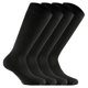 thumbnail image 1 of Rohner Basic Calcetines hasta la rodilla unisex, paquete de 4 - Cotton II Long, calcetines, mezcla de algodón Negro 47-50, 1 of 3