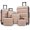 6-piece Champagn, variant on JUYG ABS Hardshell Luggage Set, Dual Spinner Wheels