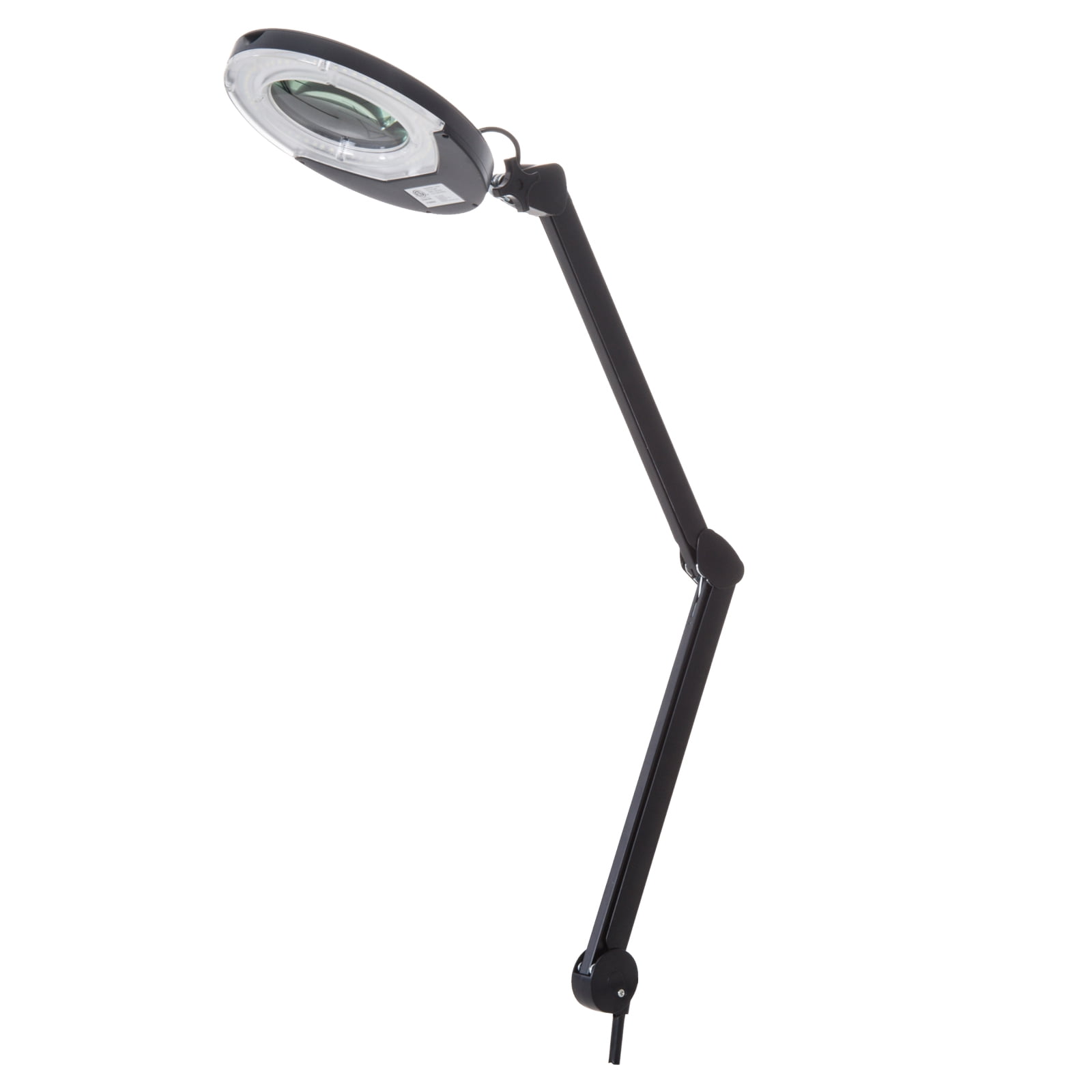 Homcom 1 25x Magnification 60 Led Illuminated Desktop Magnifier Lamp Light With Clamp