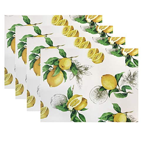 NEW Set 4 Benson Mills Cork Backed Placemats Bunnies & Eggs Floral NEW Set 4 Benson Mills Cork Backed Placemats Bunnies & Eggs Floral