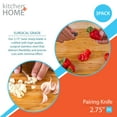 thumbnail image 2 of Kitchen + Home Paring Knife – 2.5” Ultra Sharp Surgical Stainless Steel Paring Knives – 3 Pack, 2 of 4