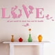 thumbnail image 1 of Hermosa Etiqueta De Amor Adhesivo Etiqueta De Diy Calcomanía De Vinilo Con Espejo, Fácil De Y Quitar, De Bodas Nuevas Par Rosado Macarena AMOR etiqueta de la pared, 1 of 2