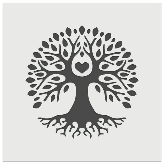 Tree of Life with Heart in Branches DIY Cookie Wall Craft Stencil - 5.5 Inch