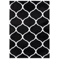 thumbnail image 2 of SAFAVIEH Tahoe Thelma Quatrefoil Shag Runner, 2' x 9', Black/White, 2 of 10