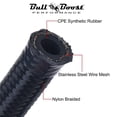 thumbnail image 3 of 10AN/8AN/6AN Fitting Stainless Steel Braided Oil Fuel Hose Line Kit 5Feet Red, 3 of 5