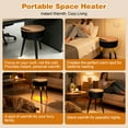 thumbnail image 5 of Nygira Space Heater, 1500W PTC Ceramic for Rapid Heating, Indoor Portable Heater for Bedroom, Office, Black, 5 of 12