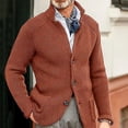 thumbnail image 2 of Men's Knit Cardigan Sweater Button Front Long Sleeve Regular Fit Casual Jacket, 2 of 7