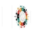 thumbnail image 3 of Zodiac 5 Panels Acrylic Glass Wall Art, Astrological Infographic Wheel Signs and Numbers Print, Accent for Living Room, Bedroom, Dorm, 60" x 30", Multicolor, by Ambesonne, 3 of 5