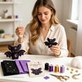 thumbnail image 5 of Halloween Patchwork Animal Kit, DIY Sewing Kit for Adults Beginners, 3D Felt Animal Craft, Spooky Home Decor, Handmade Gift for Halloween Fall Farmhouse - Bat, 5 of 8