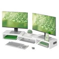 thumbnail image 1 of Soporte para doble monitor BONTEC ajustable con soporte para smartphone, 1 of 7