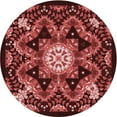 thumbnail image 1 of Ahgly Company Tapis d'Intérieur Lavable en Machine Carré Transitionnel Rouge Bordeaux, 3 Pieds Carré, 1 of 7