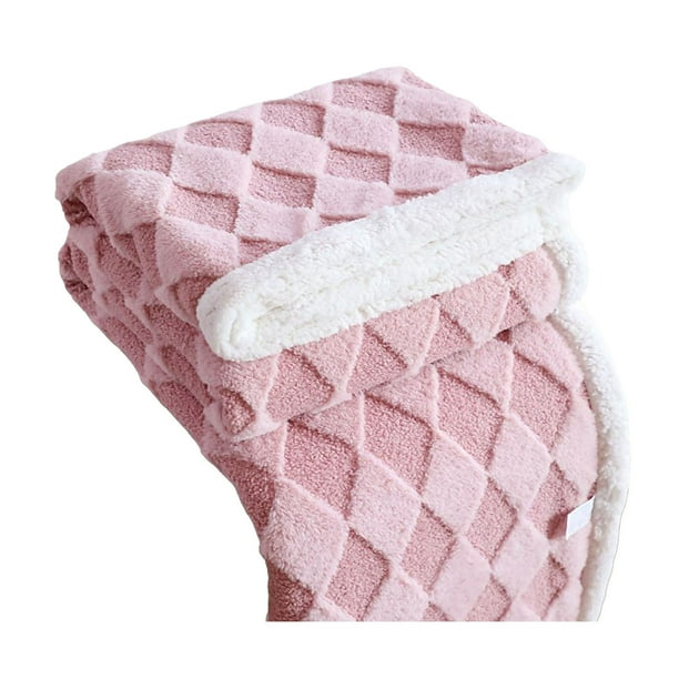 Manta suave de lana de cordero sintética para cama o sofá, cómoda y cálida para todas las estaciones, decorativa para el salón, 100 x 150 cm