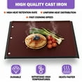 thumbnail image 6 of Reversible Grill Griddle for Napoleon Prestige PRO 500, 45×34.5 cm, Heavy-Duty Enameled Cast Iron, Smooth & Ridged Cooking Surfaces, 6 of 6