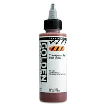 Golden High Flow Acrylic, 4 oz., Transparent Red Iron Oxide