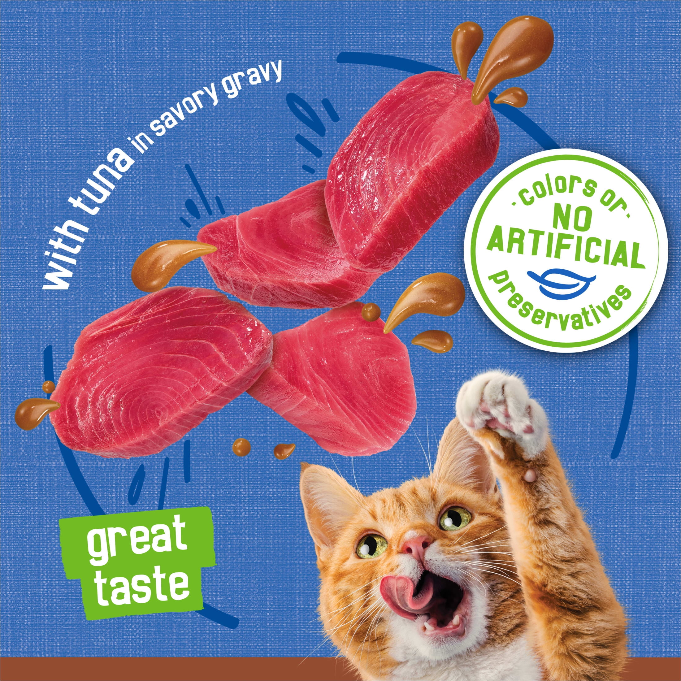 (24 pack) Purina Friskies Gravy Pate, Tuna, Wet Cat Food, 5.5 oz Can