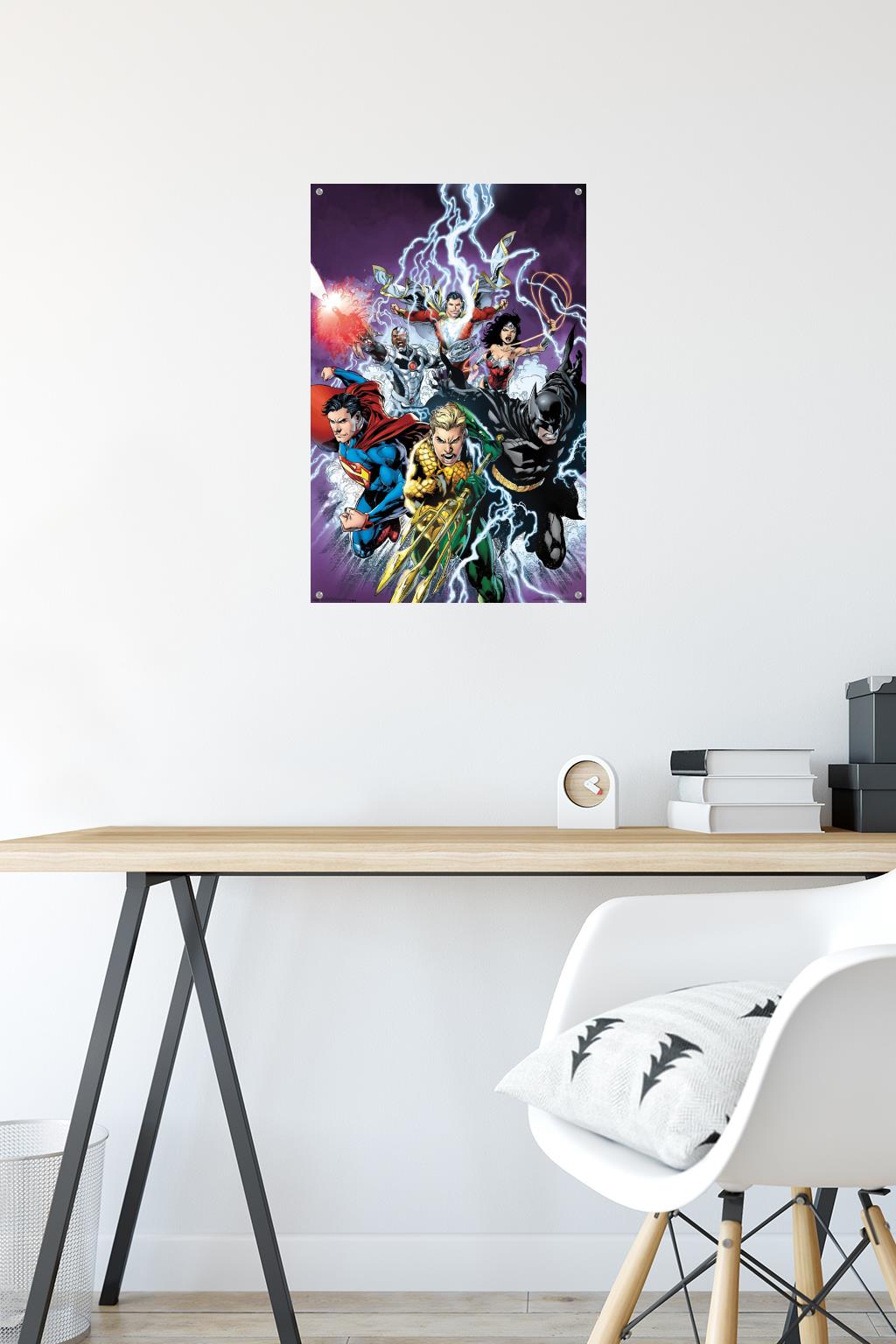 DC Comics - Justice League - Bolts Wall Poster with Push Pins, 14.725" x 22.375"