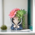 thumbnail image 3 of Sudadera con capucha Flowerpot Creative Animal, resina de serpiente, 305 g, 12,5 x 10 x 13 cm, 3 of 4