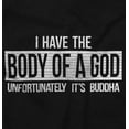 thumbnail image 2 of Body Of God Buddha Exercise Fitness Men's Big & Tall Crewneck Sweatshirt Brisco Brands 2X, 2 of 5