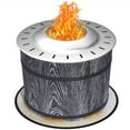 thumbnail image 1 of Outsunny Smokeless Fire Pit with Mat, 20" Firepit, Magnesium Oxide, Black, 1 of 10