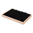 thumbnail image 4 of Estuche organizador de joyas multiusos para anillos con 24 compartimentos individuales y portátil. Negro, 4 of 9