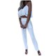 thumbnail image 1 of Blusa sin mangas lisa con cuello redondo para mujer a la moda de 2 piezas + conjuntos de pantalones con bolsillos sueltos Wmkox8yi  bvn3661, 1 of 5