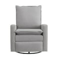 thumbnail image 5 of Oxford Baby Uptown Manual Upholstered Glider Recliner Rocking Chair 360° Swivel for Nursery and Living Room – Gray​, 5 of 10