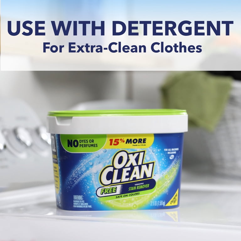 OxiClean, Versatile Stain Remover Powder, 3 lb, Free & Unscented