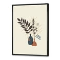 thumbnail image 3 of Designart 'Ancient Boho Art Minimalistic Flowers I' Modern Framed Canvas Wall Art Print, 3 of 5