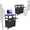 no stretcher, variant on Ataucjin Mobile AV Cart with Locking Cabinet, Laptop Stand, Drop Leaves, Height Adjustable, Extra Storage Space, Power Strip