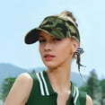 thumbnail image 5 of Kdxio Camouflage Shark Print Sun Visor Hat Golf Visor Adjustable Velcro Outdoor Sports Cap For Men Women, 5 of 7