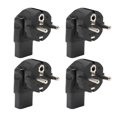 thumbnail image 1 of 4pcs EU 4.8mm to IEC320 C13 Converter 90 Degree Power Plug Adapter for Laptop Power Adapters EU Plug 100?250V, 1 of 5