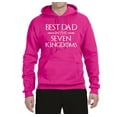 thumbnail image 2 of Wild Bobby,Best Dad in The Seven Kingdoms GoT Thrones, Father's Day, Unisex Graphic Hoodie Sweatshirt, Fuschia, X-Large, 2 of 3