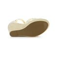 thumbnail image 5 of BLISSFUL STEP Women's Espadrille Wedge Heel Wedge Sandals Yellow Flower 5.5, 5 of 7