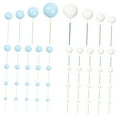 thumbnail image 4 of Minkissy 48Pcs Blue White Round Ball Cupcake Picks For Birthday And Celebration Cakes, 4 of 7