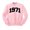 Pink, variant on 1971 College Style Sweatshirt Unisex Large White
