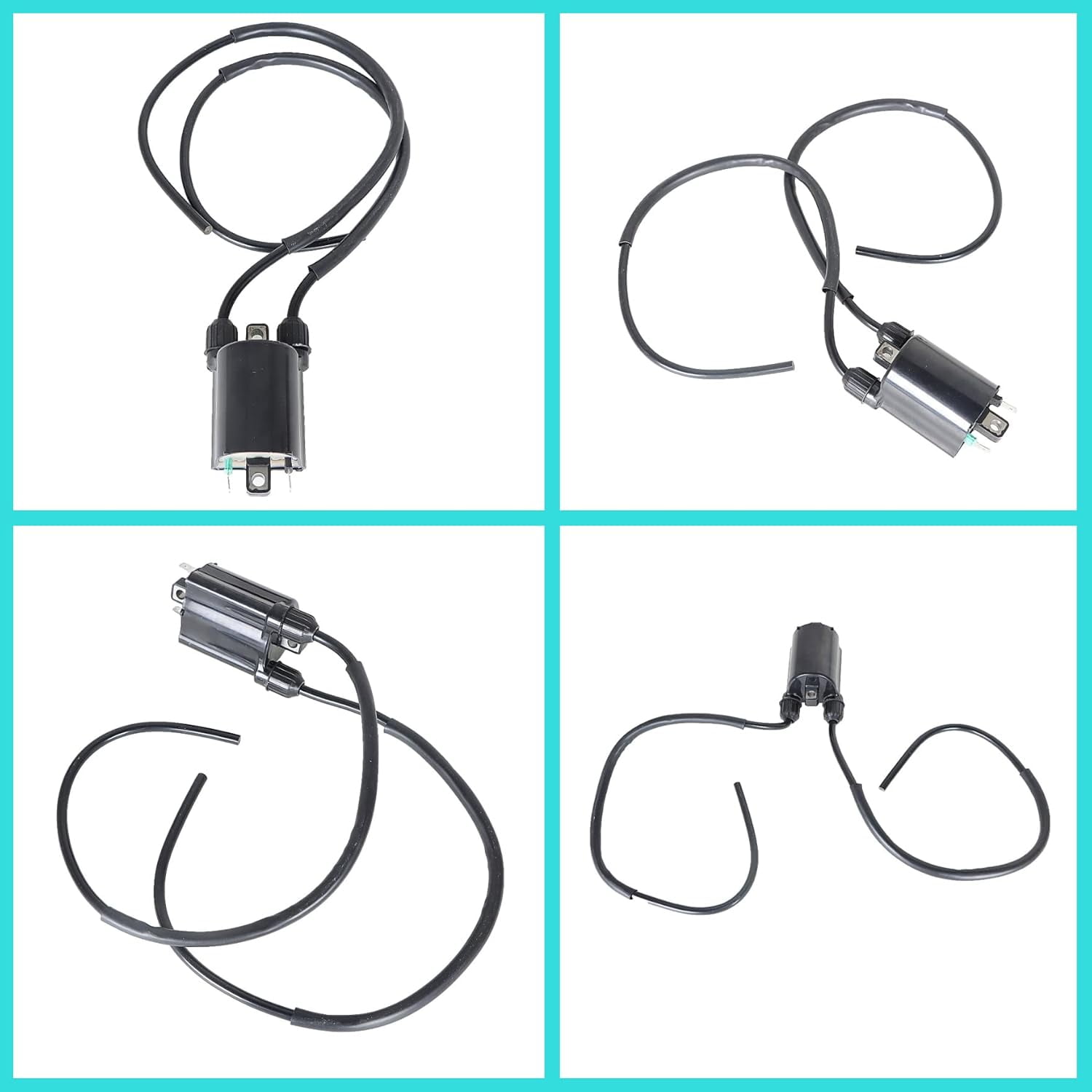 LABLT Motorcycle Dual Ignition Coil Wire Spark Plug Cap Kit Replacement for Kawasaki Vulcan 1500 Classic FI Drifter Mean Streak 21121-1258 21160-1085 21160-1091