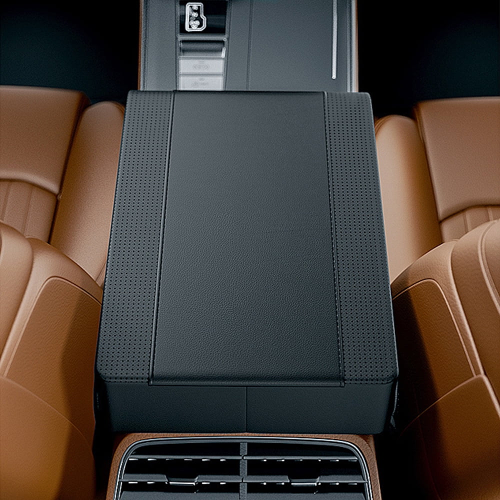 Armrest cover,And Pad Console Armrest Car Interior Universal Most Center Console Interior Universal Armrest Pillow Leather And Console Cover Armrest Box Mat Car Armrest Cover Suv Interior Nebublu