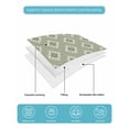 thumbnail image 5 of Sage Green Boho Geometric Twin XL Size Down Alternative Comforter, Lightweight Comforter Quilt Bedding Set with Pillow Shams Country Abstract Pattern All Seasons Bed Comforter Duvet Insert 68"x98", 5 of 7