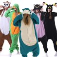 thumbnail image 2 of HKSNG Winter Adult Animal Mike Duck Onesies Shark Cat Fox Kigurumi Pajamas Monkey Cartoon Costumes Jumpsuits Christmas Hooded, 2 of 4