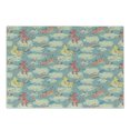 thumbnail image 1 of Pastel Cutting Board, Rainbow Unicorns Flying in Sky with Clouds Cheerful Theme, Decorative Tempered Glass Cutting and Serving Board, Small Size, Multicolor, by Ambesonne, 1 of 1