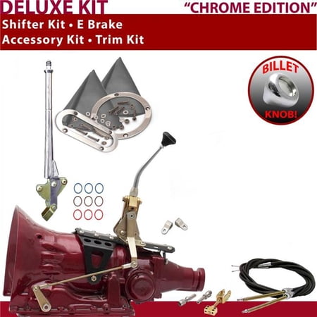 American Shifter FMX Shifter Kit Chrome 8 in. E Brake Cable Clevis Trim Kit for ED343