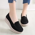 thumbnail image 3 of Mostsola Platform Loafers for Women Comfortable Business Shoes Slip on Wedges Walking Shoes, 3 of 5