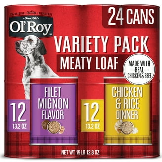 12 Pack) Purina ALPO Gravy Wet Dog Food Variety Pack, Prime Cuts With Beef  & With Lamb & Rice, 13.2 oz. Cans - Walmart.com