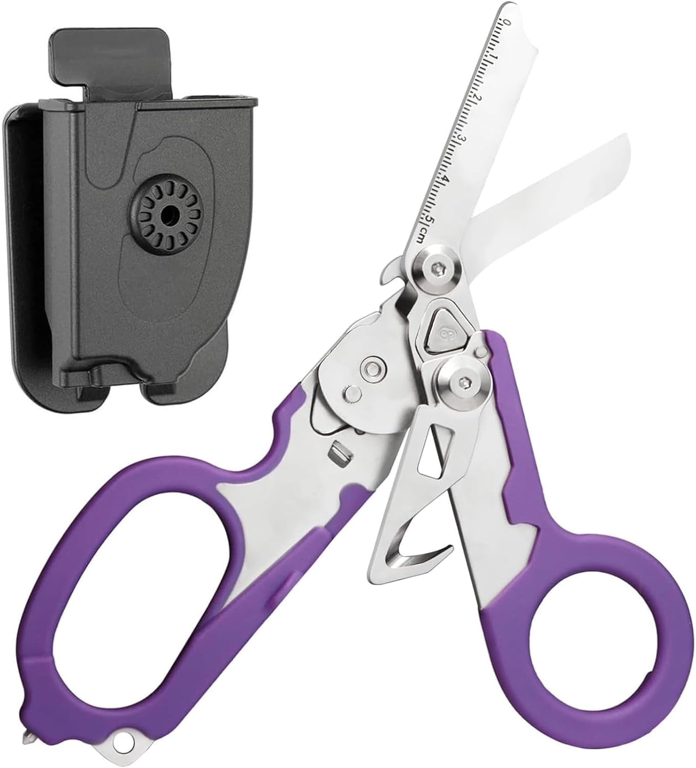 Trauma Shears,6 in-1 Emergency Response Shears with Protective Sheath,Medical Scissors Trauma Scissors for Outdoor Camping Rescue