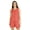 Dark Peach, variant on Bimba Womens Solid Sleepwear Set 2 Pcs Short & Top Casual Nightwear Loose Fit Loungewear