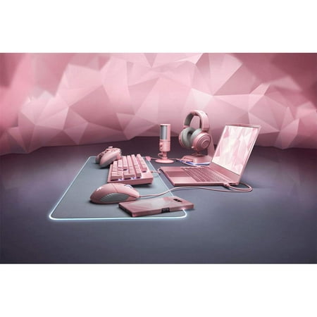 Razer - Goliathus Extended Chroma Gaming Mouse Pad with RGB Lighting - Quartz Pink