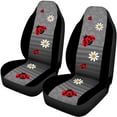 thumbnail image 5 of KUIFORTI Cute Ladybug Car Seat Covers 4 Pcs, Women Auto Car Front Seats and Rear Bench Cove Universal Car Interior Accessories Automobile Seat Cover for Most Cars Truck Van SUV, 5 of 7