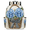 Blue, variant on Happy Halloween Haunted House Backpack, Lightweight 15 Inch Laptop Backpack for Men Women, Casual Daypack for Travel Work, Skeletons Skull