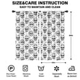 thumbnail image 2 of Blackout Kids Curtains,White Floral Skull Pattern Childrens Insulated Curtains Set Of 2,Bedroom Essentials,Toddler Room Decor 42x84in(106x213cm), 2 of 5