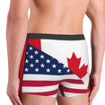thumbnail image 2 of Haiem USA Canada Flag Men's Boxer Briefs, Every Day Comfort Stretch Cotton Moisture-Wicking Underwear-X-Large, 2 of 8